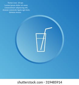 A glass with a straw icon