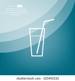 A glass with a straw icon