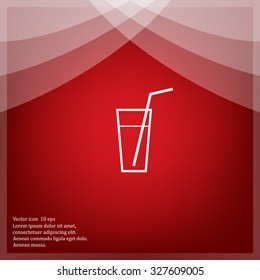 A glass with a straw icon