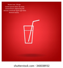 A glass with a straw icon
