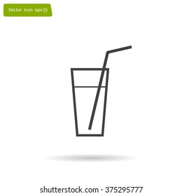 A glass with a straw icon
