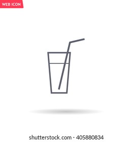 A glass with a straw icon