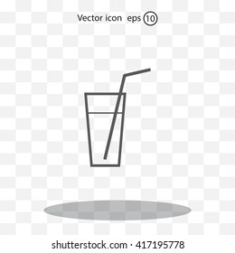 A glass with a straw icon