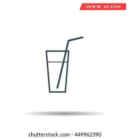A glass with a straw icon