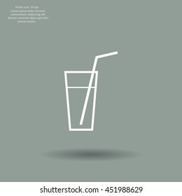 A glass with a straw icon