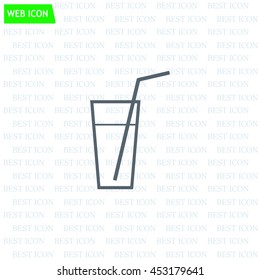 A glass with a straw icon