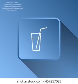 A glass with a straw icon