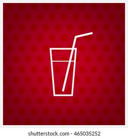 A glass with a straw icon