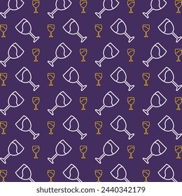 Glass stunning trendy multicolor repeating pattern vector illustration background