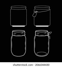 glass style jar background package