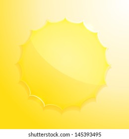 Glass style sun icon