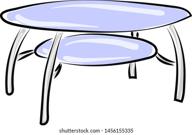Tabla de vidrio, ilustración, vector sobre fondo blanco
