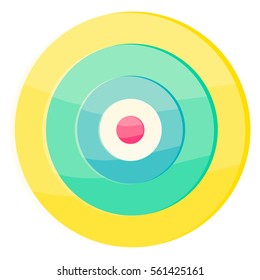glass target infographics Template