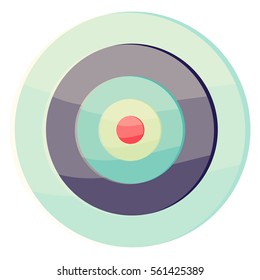 glass target infographics Template