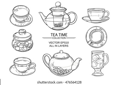 Glass Tea Set Sketch