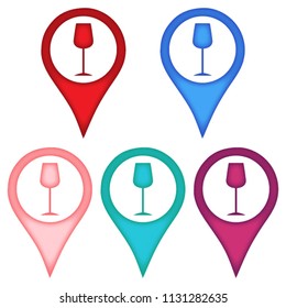 Glass in the technique of paper cut out. Logo for restaurants and bars.