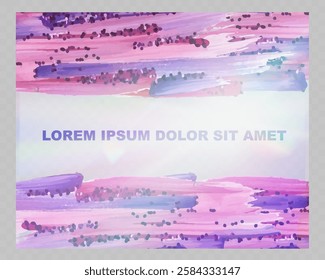 Glass template set with modern abstract watercolor cover designs, colorful brush strokes, artistic textures, and holographic light effects.