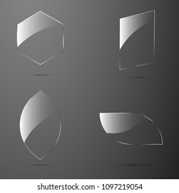 Glass texture banner for web.