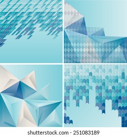 Glass Texture.  Crystal Background Collection . Vector Illustration. 