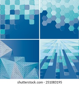 Glass Texture.  Crystal Background Collection . Vector Illustration. 