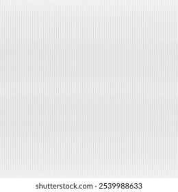Fundo de sobreposição cinza claro de textura de vidro para posters ou post de mídia social. Design listrado transparente com nervuras macias desfocado. Fundo vazio de gradiente vertical abstrato de prata metálica.