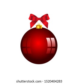 Glass toy Christmas isolated decor