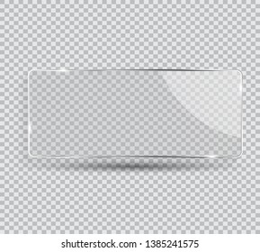 Ilustración EPS10 del vector de marco de transparencia de cristal