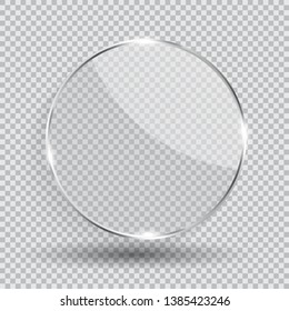 Glass Transparency Frame Vector Illustration EPS10