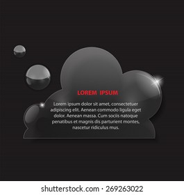 Glass Transparency Frame Vector Illustration EPS10