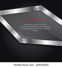 Glass Transparency Frame Vector Illustration EPS10