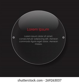 Glass Transparency Frame Vector Illustration EPS10