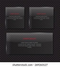 Glass Transparency Frame Vector Illustration EPS10