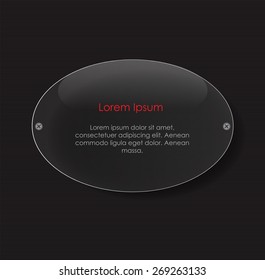 Glass Transparency Frame Vector Illustration EPS10