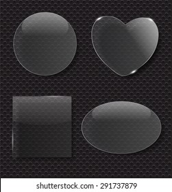 Glass Transparency Frame Vector Illustration EPS10
