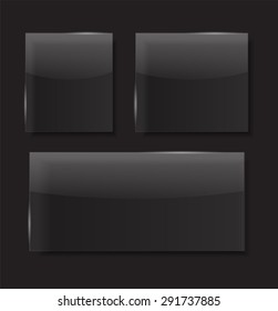 Glass Transparency Frame Vector Illustration EPS10