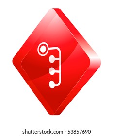 glass transparent color icon of  site map