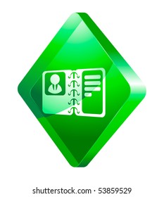 glass transparent color icon of weekly