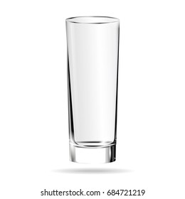 Glass. Transparent vector illustration.Empty glass. Mesh with transparency. Vector icon. EPS10 vector