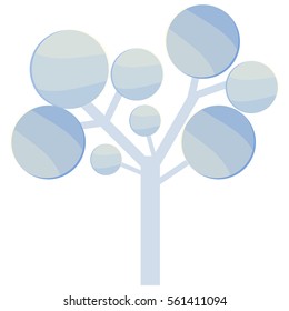 glass tree infographics Template