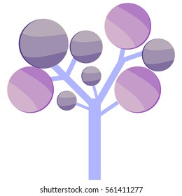glass tree infographics Template