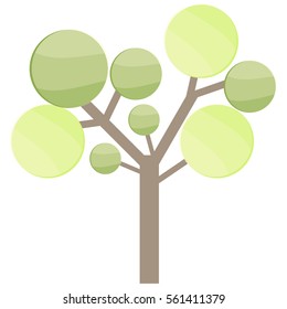glass tree infographics Template