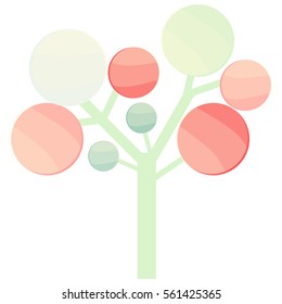 glass tree infographics Template
