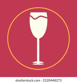 Glass trendy icon fashionable abstract vector illustration colorful artwork lovely design.eps