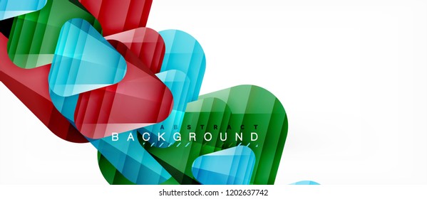 Triángulos de vidrio composición geométrica moderna, fondo abstracto, diseño vectorial