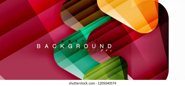 Triángulos de vidrio composición geométrica moderna, fondo abstracto, diseño vectorial