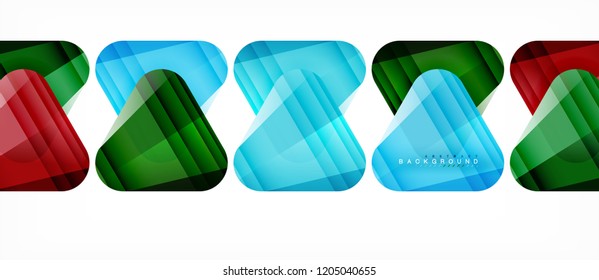 Dreiecke aus Glas, moderne geometrische Zusammensetzung, abstrakter Hintergrund, Vektordesign