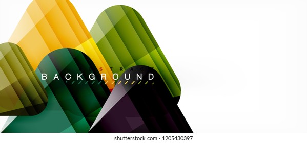 Triángulos de vidrio composición geométrica moderna, fondo abstracto, diseño vectorial