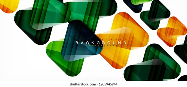Triángulos de vidrio composición geométrica moderna, fondo abstracto, diseño vectorial