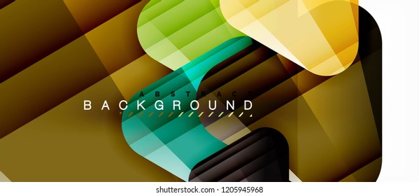 Glass triangles modern geometric composition, abstract background, vector design