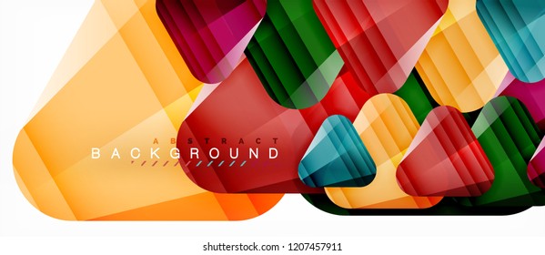 Triángulos de vidrio composición geométrica moderna, fondo abstracto, diseño vectorial